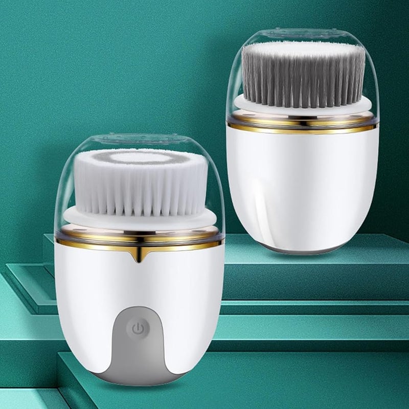 Waterproof Facial Cleansing Brush USB Charging Deep Cleaning With 3 Brush Heads For Men And Women - Image 3